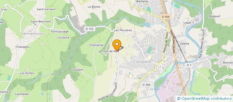 localisation de l'entreprise MADAME CECILE THELU à COURPIERE