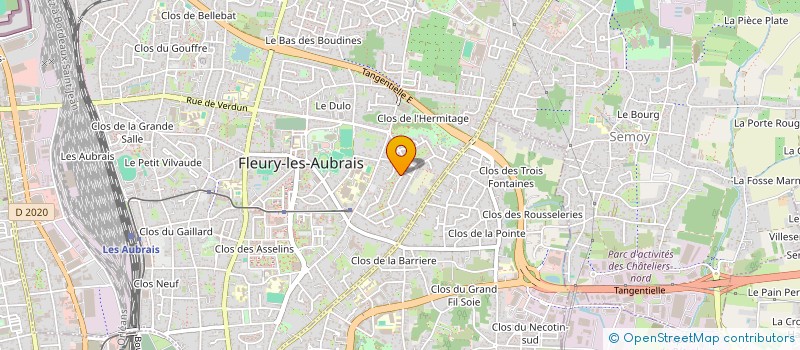 localisation de l'entreprise MADAME CECILE THIOLLIERE à FLEURY-LES-AUBRAIS