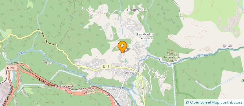 localisation de l'entreprise MADAME CECILE THOMAS  SERVOZ