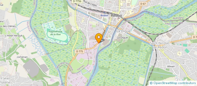 localisation de l'entreprise MADAME CECILE THOMAS  REDON