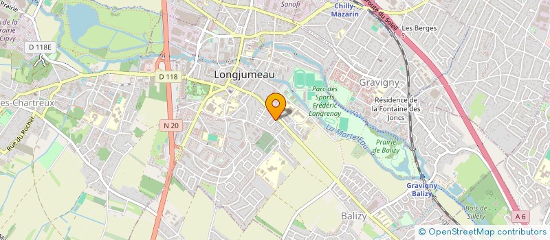 localisation de l'entreprise MADAME CECILE THOMAS à LONGJUMEAU