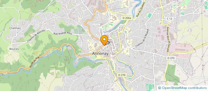 localisation de l'entreprise MADAME CECILE THOREY  ANNONAY