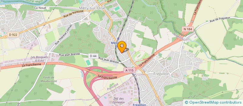 localisation de l'entreprise MADAME CECILE TIMMERMAN  MERY-SUR-OISE