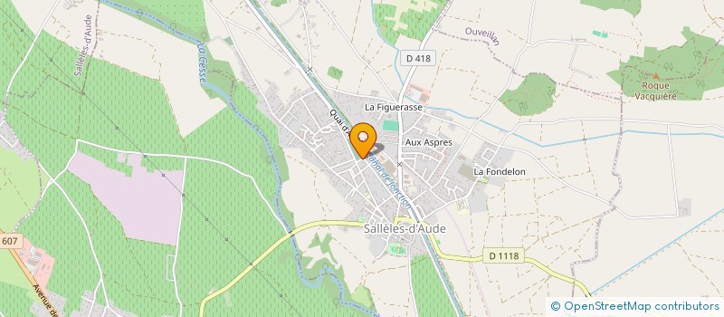 localisation de l'entreprise MADAME CECILE TINE  SALLELES-D'AUDE