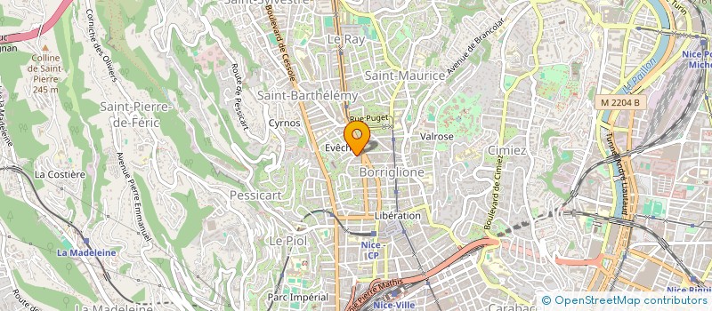 localisation de l'entreprise MADAME CECILE TINEL à NICE
