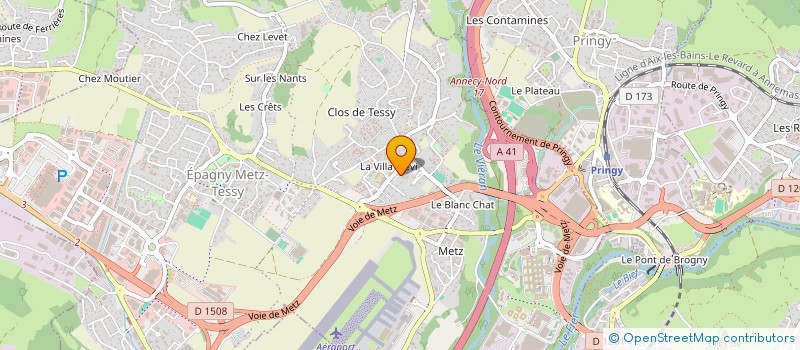 localisation de l'entreprise MADAME CECILE TISSOT  EPAGNY METZ-TESSY