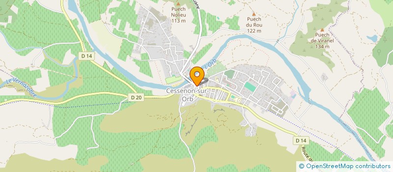 localisation de l'entreprise MADAME CECILE TOMCZAK  CESSENON-SUR-ORB