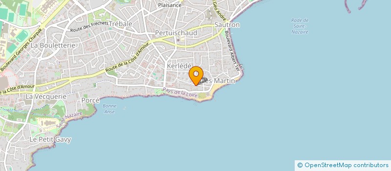 localisation de l'entreprise MADAME CECILE TOUGERON BERTHET à SAINT-NAZAIRE