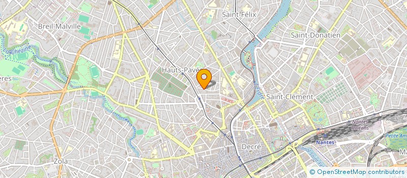 localisation de l'entreprise MADAME CECILE TOURON à NANTES