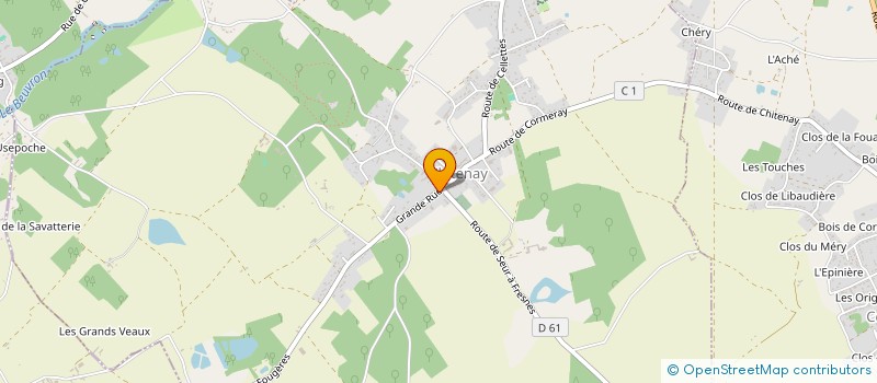 localisation de l'entreprise MADAME CECILE TOUTIN  CHITENAY