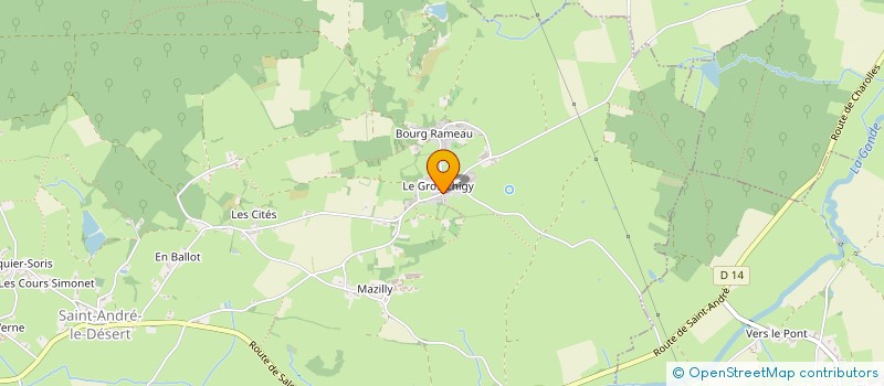 localisation de l'entreprise MADAME CECILE TRAVERS  SAINT-ANDRE-LE-DESERT