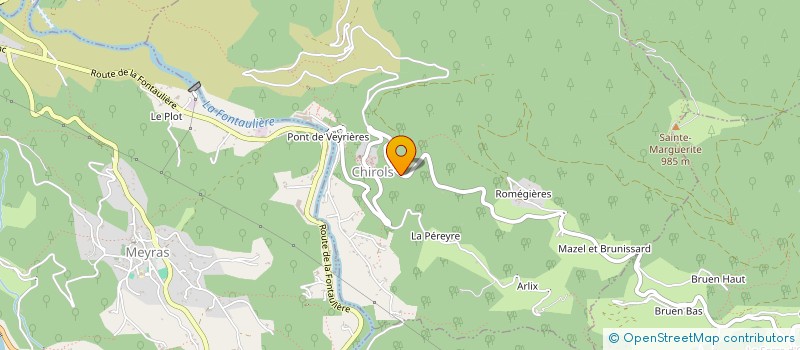 localisation de l'entreprise MADAME CECILE TROUBAT  CHIROLS