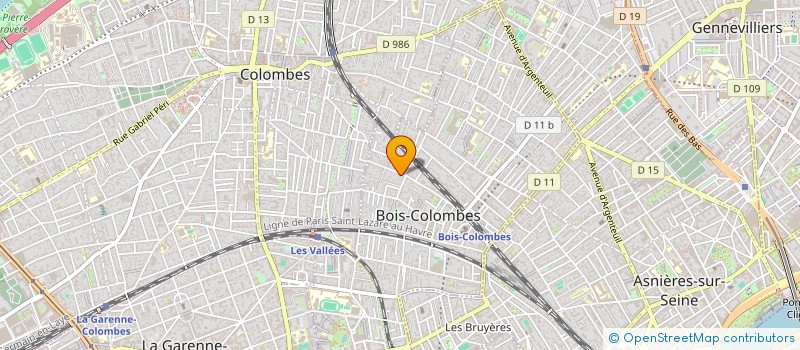 localisation de l'entreprise MADAME CECILE TUGUET  BOIS-COLOMBES