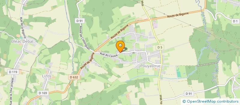 localisation de l'entreprise MADAME CECILE URRICARIET  POUYASTRUC