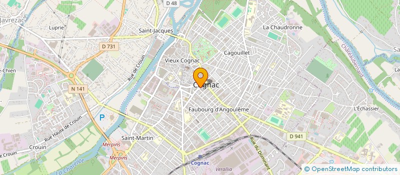 localisation de l'entreprise MADAME CECILE VALERI à COGNAC