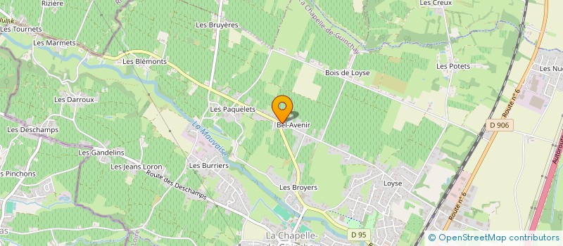 localisation de l'entreprise MADAME CECILE VALETTE à CHAPELLE-DE-GUINCHAY (LA)