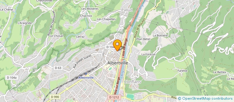 localisation de l'entreprise MADAME CECILE VARCIN  ALBERTVILLE