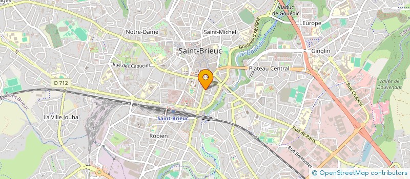 localisation de l'entreprise MADAME CECILE VERDIN à SAINT-BRIEUC