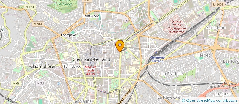 localisation de l'entreprise MADAME CECILE VEYSSET  CLERMONT-FERRAND