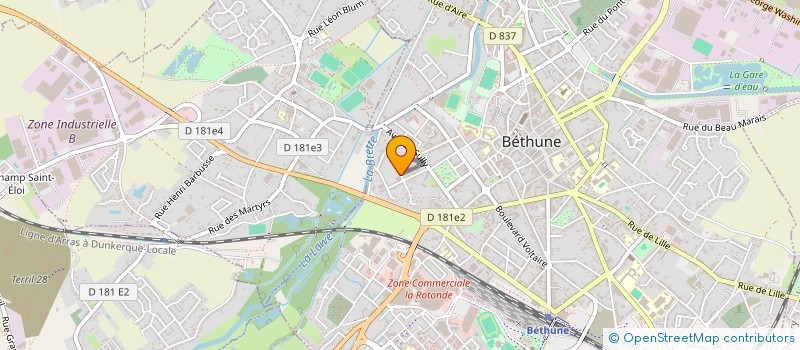 localisation de l'entreprise MADAME CECILE VIART  BETHUNE