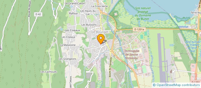 localisation de l'entreprise MADAME CECILE VIBERT  LE BOURGET-DU-LAC