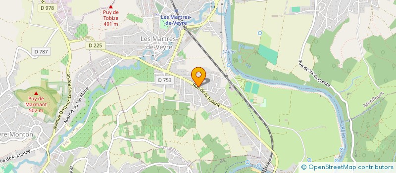 localisation de l'entreprise MADAME CECILE VIDAL à LES MARTRES-DE-VEYRE