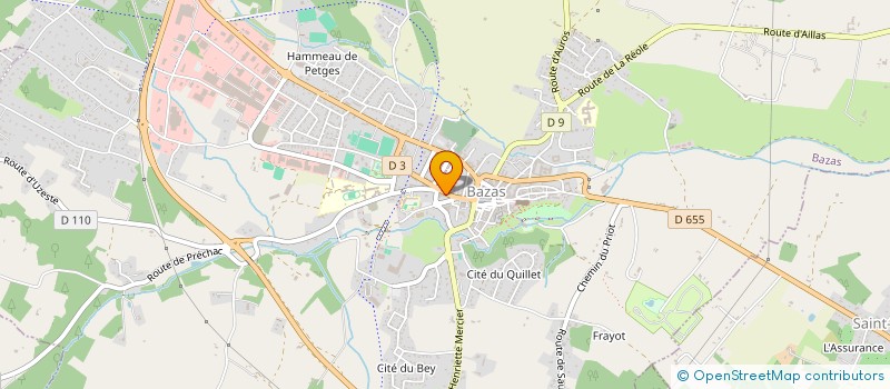 localisation de l'entreprise MADAME CECILE VIGNERAS  BAZAS