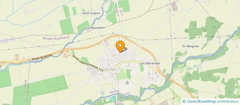 localisation de l'entreprise MADAME CECILE VILLARD  JARCIEU