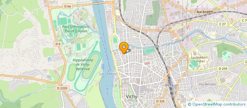 localisation de l'entreprise MADAME CECILE VILLECHENON à VICHY