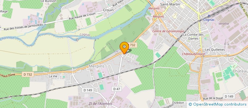 localisation de l'entreprise MADAME CECILE VIRGINIE NTSAMA ADZOMBO à COGNAC