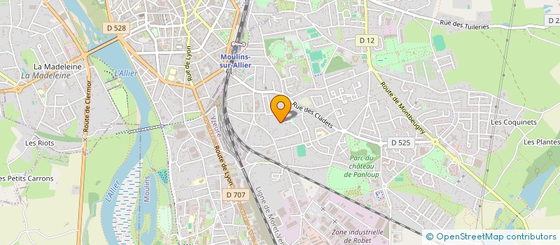 localisation de l'entreprise MADAME CECILE VOURIOT  YZEURE