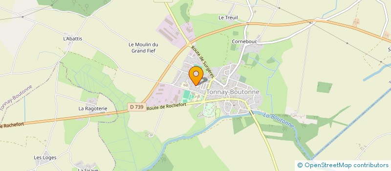 localisation de l'entreprise MADAME CECILE WATIEZ  TONNAY-BOUTONNE