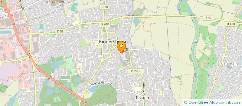 localisation de l'entreprise MADAME CECILE WOLFERSPERGER  KINGERSHEIM