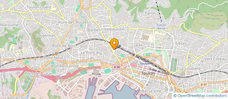 localisation de l'entreprise MADAME CECILE YVETTE DANLOUX  TOULON