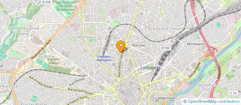 localisation de l'entreprise MADAME CECILE ZAMORA à LIMOGES