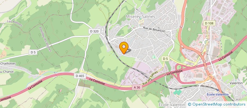 localisation de l'entreprise MADAME CECILE ZANZOLA  MISEREY-SALINES