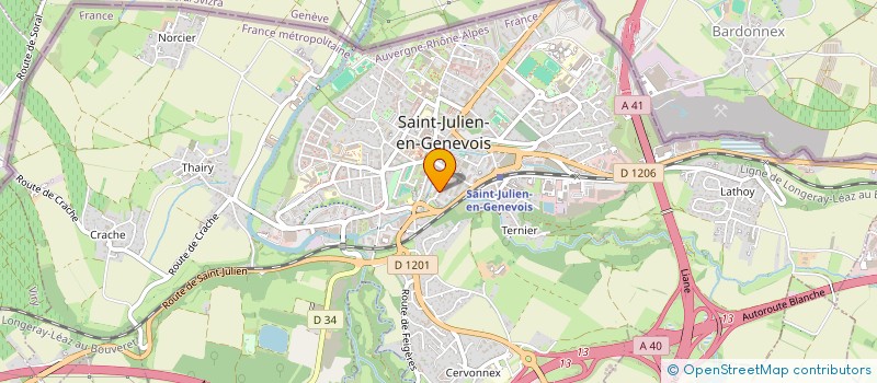 localisation de l'entreprise MADAME CECILE ZRIBI  SAINT-JULIEN-EN-GENEVOIS