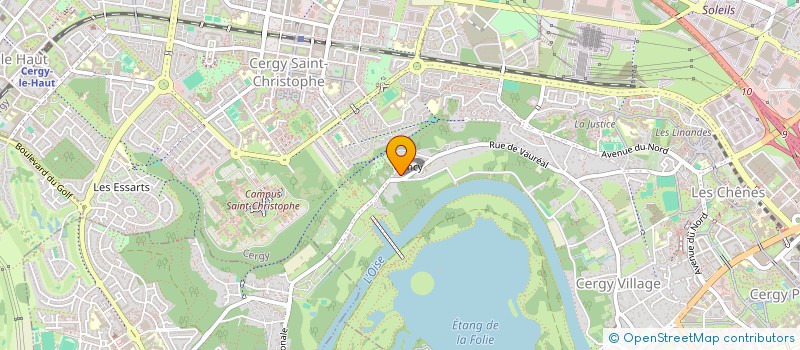 localisation de l'entreprise MADAME CECILIA ALEXANDRE  CERGY