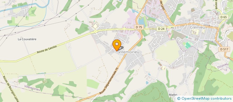 localisation de l'entreprise MADAME CECILIA ALLEMAND  VILLEMOIRIEU