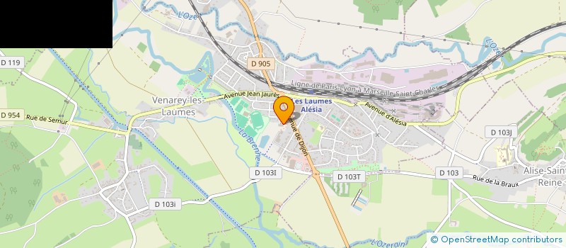 localisation de l'entreprise MADAME CECILIA BERNADAUX  VENAREY-LES-LAUMES