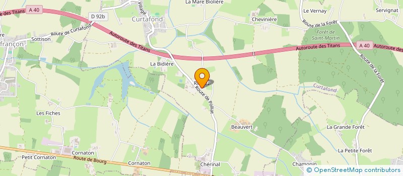 localisation de l'entreprise MADAME CECILIA BILLOUD  CURTAFOND