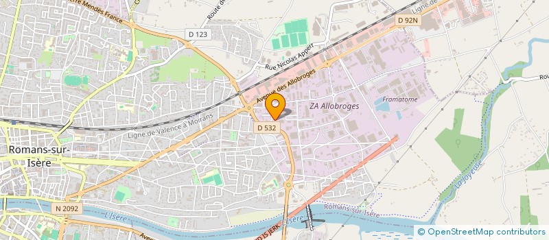 localisation de l'entreprise MADAME CECILIA BISCIONE à ROMANS-SUR-ISERE