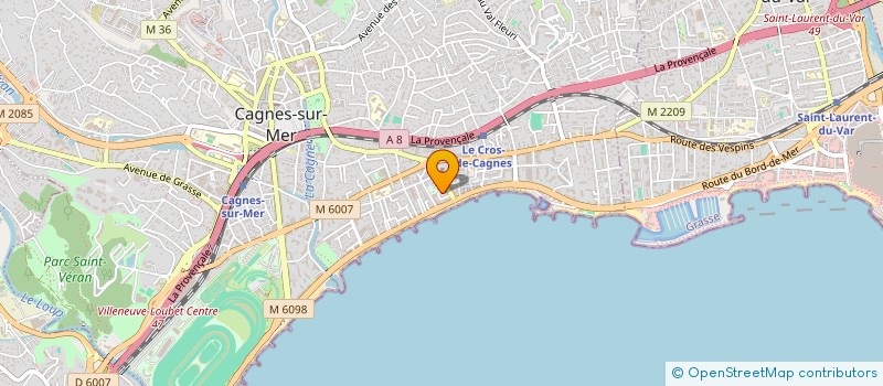 localisation de l'entreprise MADAME CECILIA BONNIN à CAGNES-SUR-MER