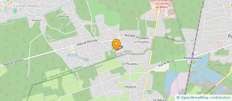 localisation de l'entreprise MADAME CECILIA CAILLAUD  LE PIAN-MEDOC