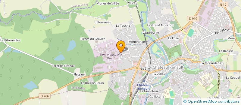 localisation de l'entreprise MADAME CECILIA CHATAIN  CHATEAU RENAULT