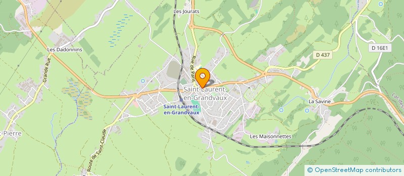 localisation de l'entreprise MADAME CECILIA COTTET  SAINT-LAURENT-EN-GRANDVAUX