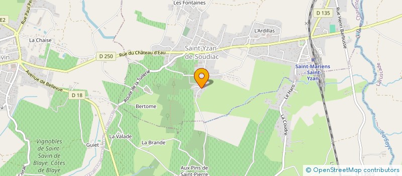 localisation de l'entreprise MADAME CECILIA COUREAU  SAINT-YZAN-DE-SOUDIAC