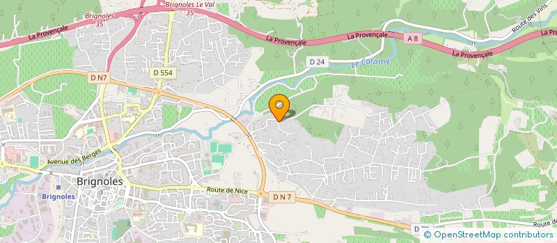 localisation de l'entreprise MADAME CECILIA COUTURIER  BRIGNOLES