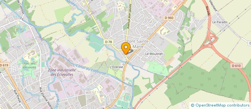 localisation de l'entreprise MADAME CECILIA DELAINE  PONT-SAINTE-MARIE