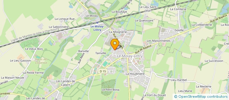 localisation de l'entreprise MADAME CECILIA DELOFFRE  LE MOLAY-LITTRY